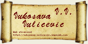 Vukosava Vulićević vizit kartica